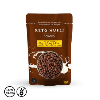 KETO kosmiči - čokoladne kroglice (za 7 porcij)