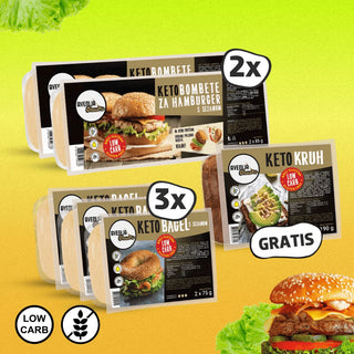 KETO burgerji in bageli + GRATIS kruh