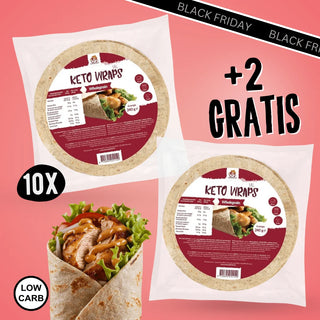 Mega paket keto polnozrnatih tortilij + 2 GRATIS