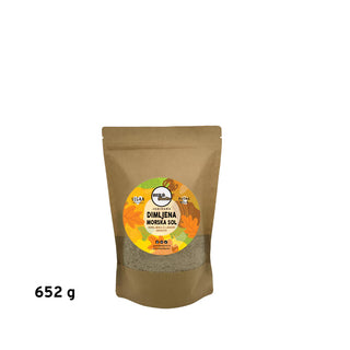 Dimljena morska sol - z lesom hrasta, 652 g - vrečka